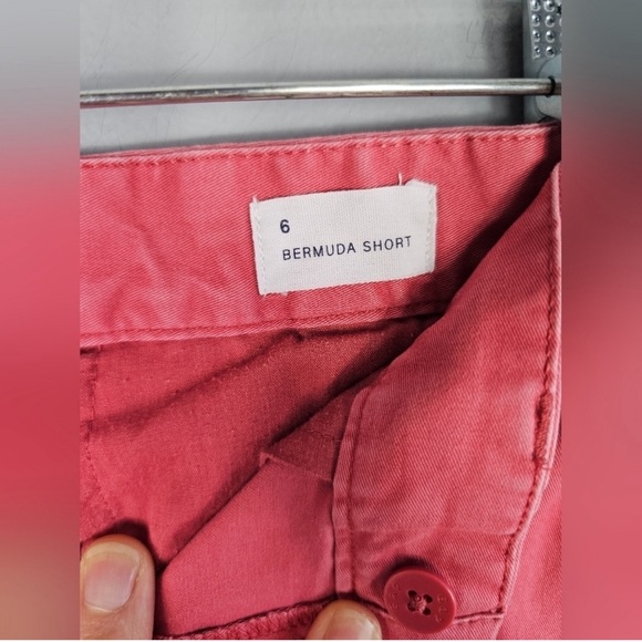 Gap Pink Cotton Bermuda Shorts Size: 6 - Picture 8 of 9